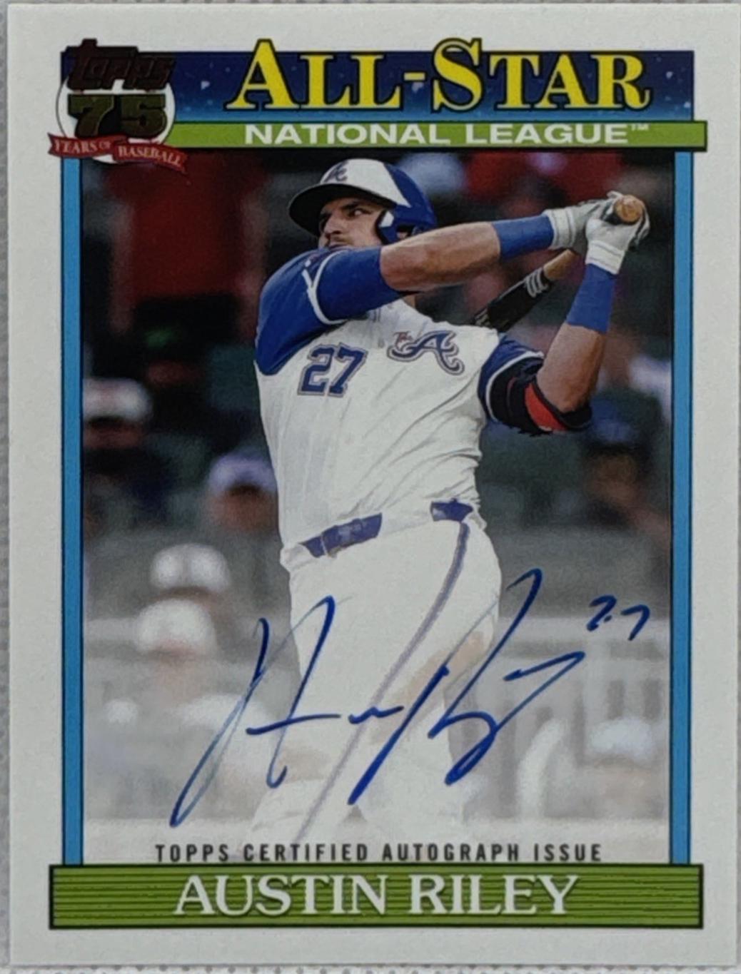 Austin Riley #91AS-AR 2026 Topps Series 2 1991 All Star Autograph Baseball