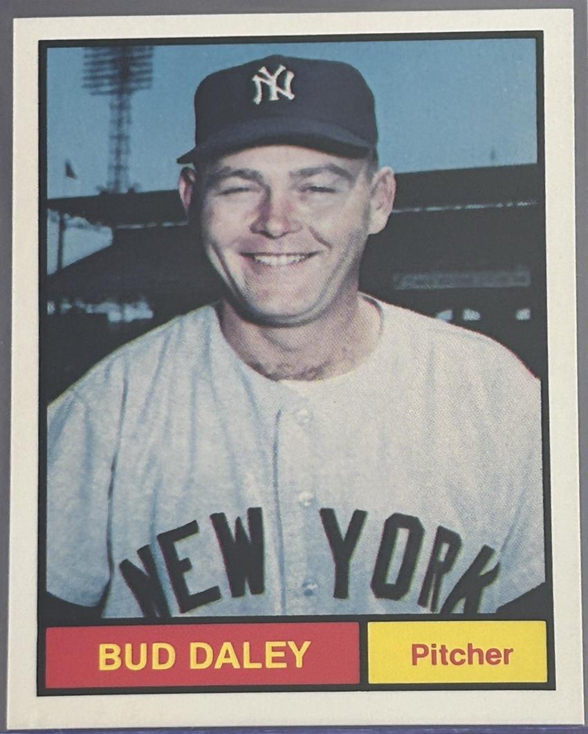Bud Daley #22 Baseball Cards 1982 Galasso 1961 World Champions New York Yankees
