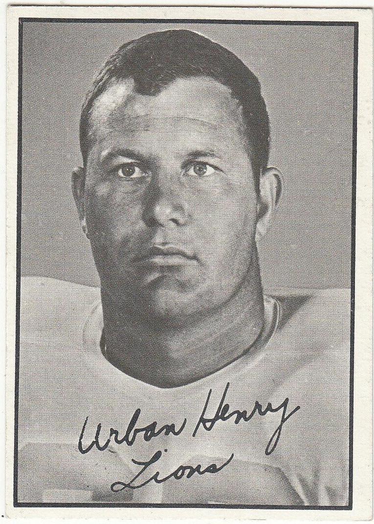 Urban Henry #5 Football Cards 1961 Topps CFL