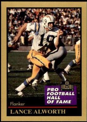 Lance Alworth #3 Football Cards 1991 Enor Pro HOF