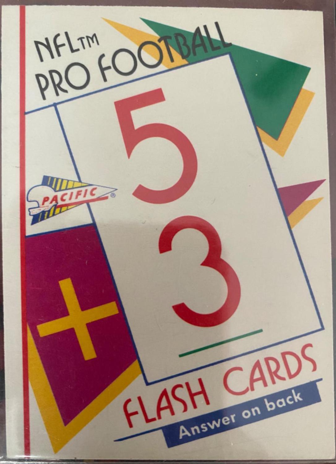 CHECKLIST 1-110 #1 Football Cards 1991 Pacific