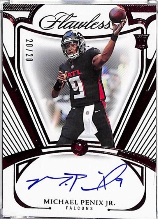 Michael Penix Jr. #2 2024 Panini Flawless Football Rookie Gems Signatures