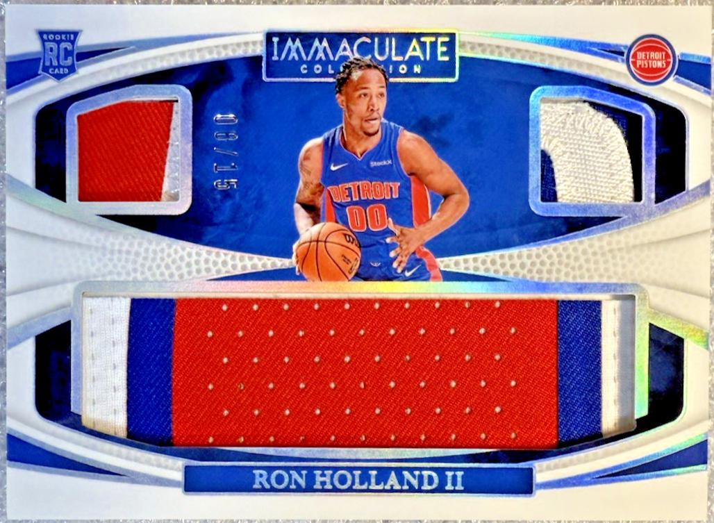 Ron Holland II #10 2024 Panini Immaculate Rookie Reserve International Basketball