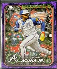 Ronald Acuna Jr. [Purple Glitter] #H100 Baseball Cards 2024 Topps Holiday Prices