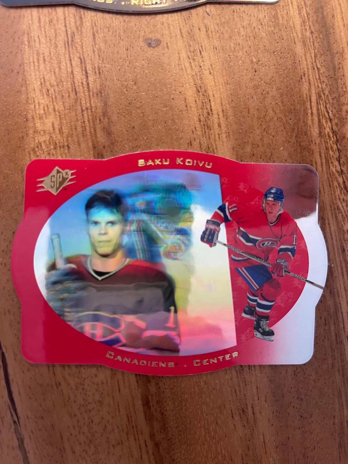 Saku Koivu #21 Hockey Cards 1996 Spx