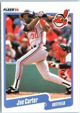 Joe Carter #489 Baseball Cards 1990 Fleer