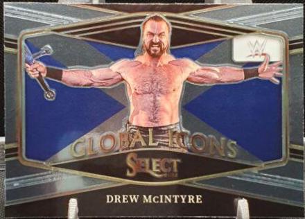 Drew McIntyre #8 Wrestling Cards 2022 Panini Select WWE Global Icons