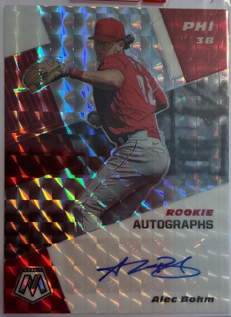 Alec Bohm Baseball Cards 2021 Panini Prizm Rookie Autographs