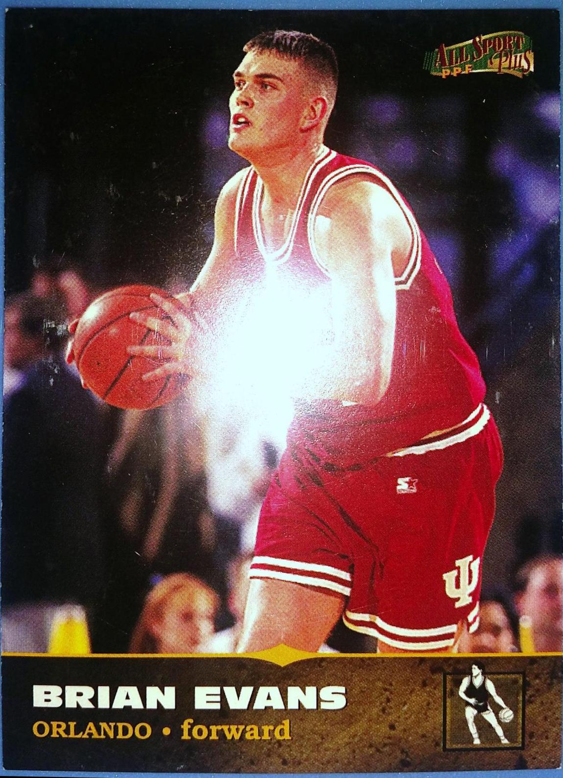 Brian Evans #125 Basketball Cards 1996 Score Board Draft Day