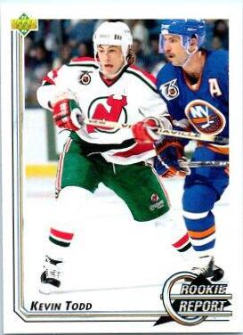 Kevin Todd #365 Hockey Cards 1992 Upper Deck