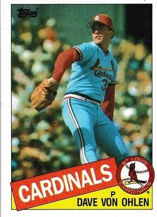 1985 Topps Dave Von Ohlen #177 card