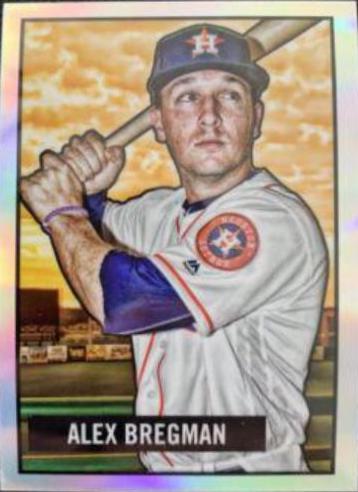 Alex Bregman #7 Baseball Cards 2017 Bowman 1951 Chrome
