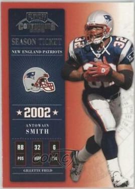 Antowain Smith #8 Football Cards 2002 Playoff Contenders