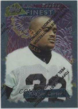 Ki Jana Carter #225 Football Cards 1995 Topps Finest