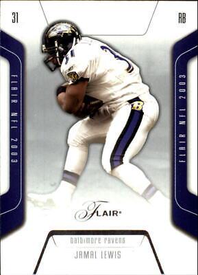 Jamal Lewis #1 Football Cards 2003 Flair