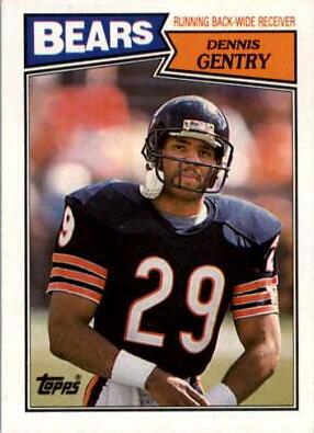 Dennis Gentry #49 Football Cards 1987 Topps