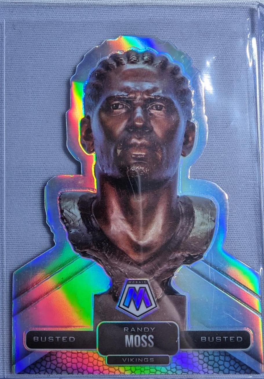 Randy Moss #BU-4 Football Cards 2021 Panini Mosaic Busted