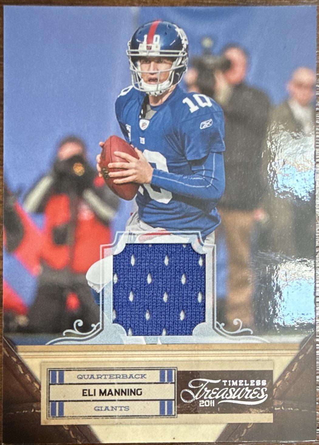 Eli Manning #32 2011 Panini Timeless Treasures Jersey Football