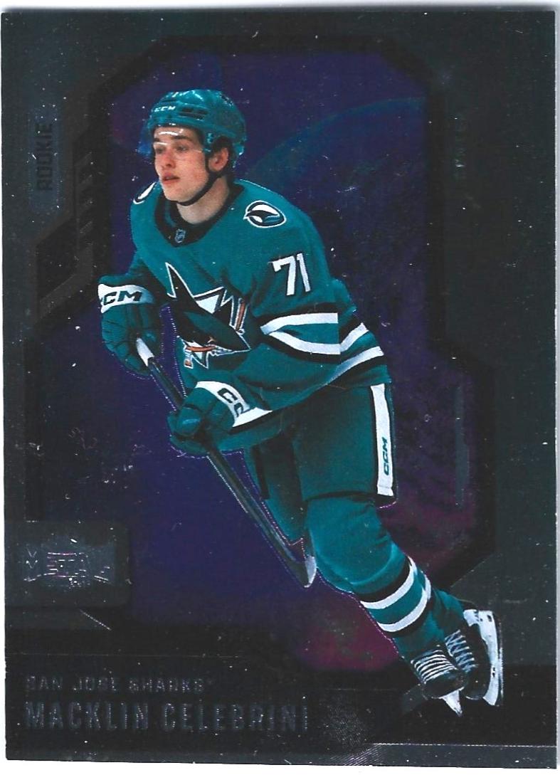 Macklin Celebrini #136 Hockey Cards 2024 SkyBox Metal Universe