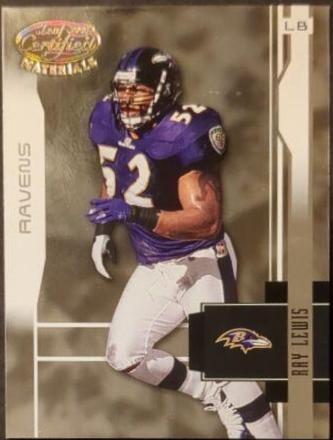 Ray Lewis #6 Football Cards 2002 Leaf Certified