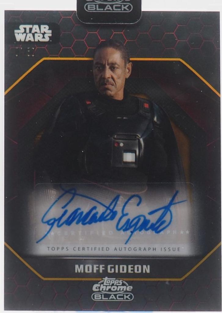 2025 2024 Topps Chrome Black Moff Gideon [Gold Refractor] #57 card