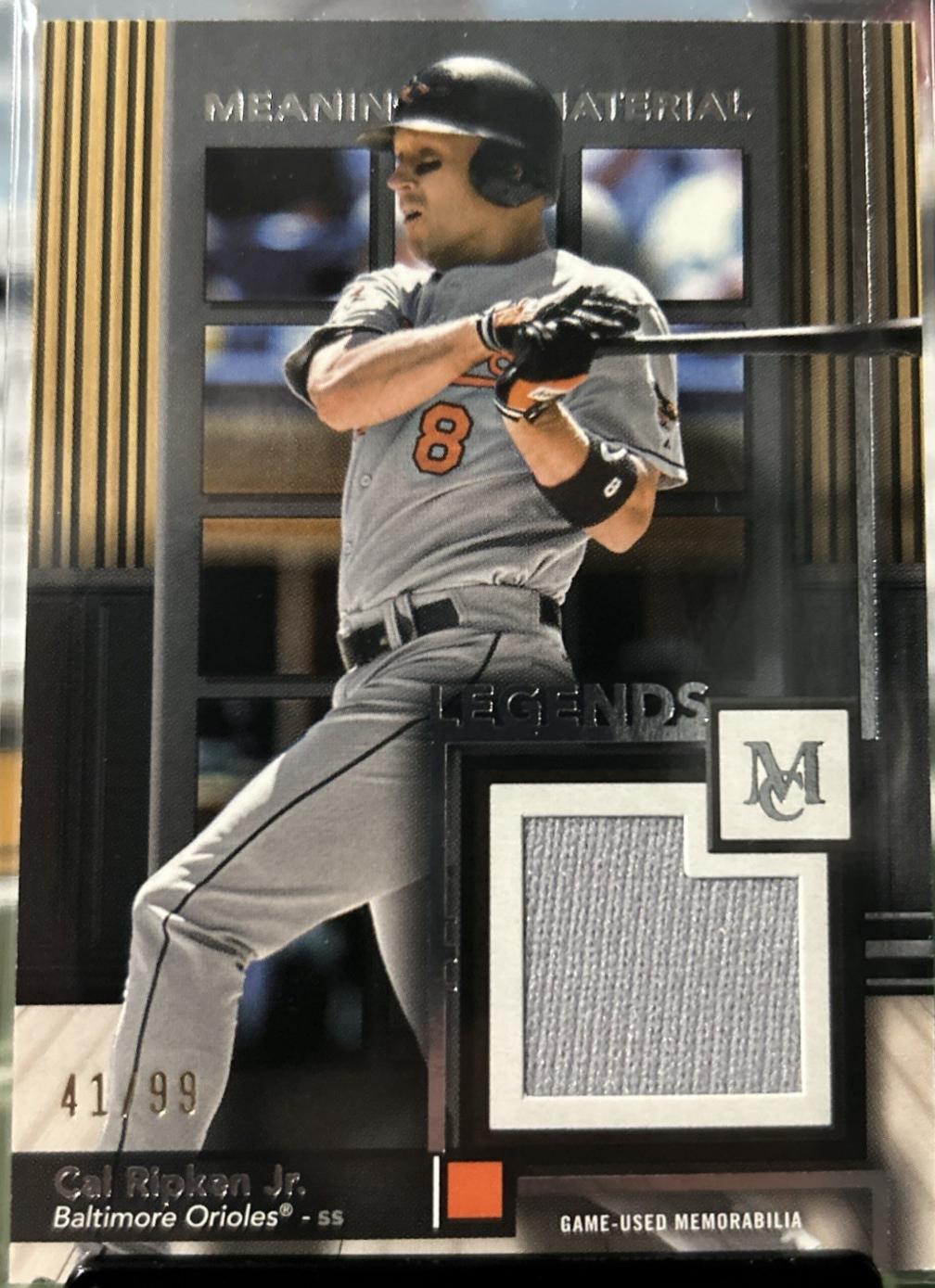 Cal Ripken Jr. #MMRL-CR Baseball Cards 2024 Topps Museum Collection Meaningful Material Relics Legend