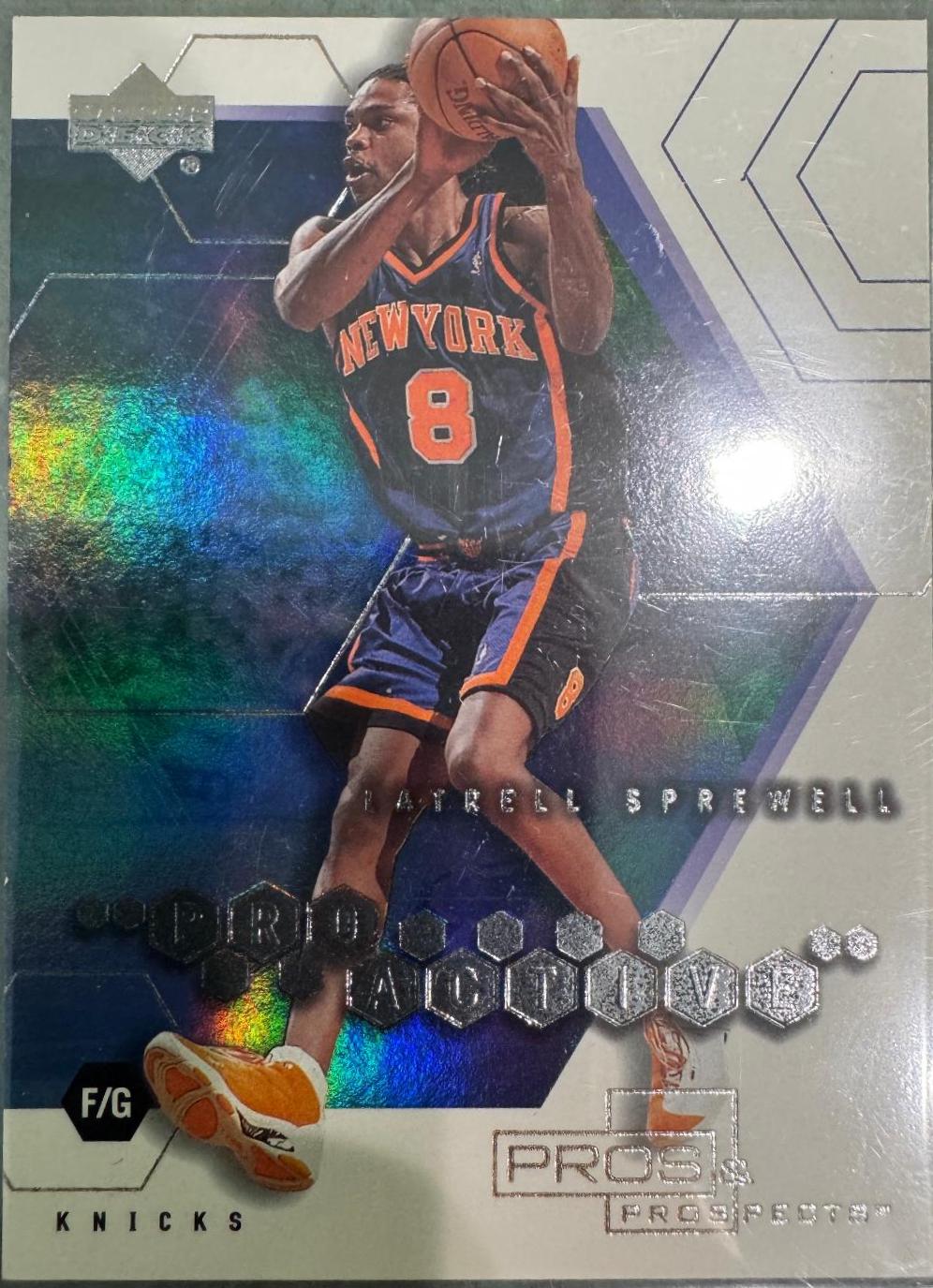 Latrell Sprewell #PA-7 Basketball Cards 2001 Upper Deck Pros & Prospects Proactive