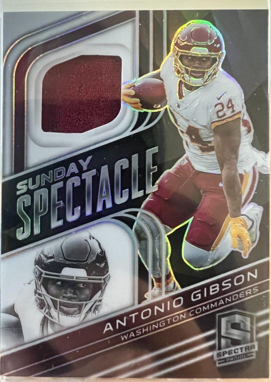 Antonio Gibson #SS-AGI Football Cards 2022 Panini Spectra Sunday Spectacle