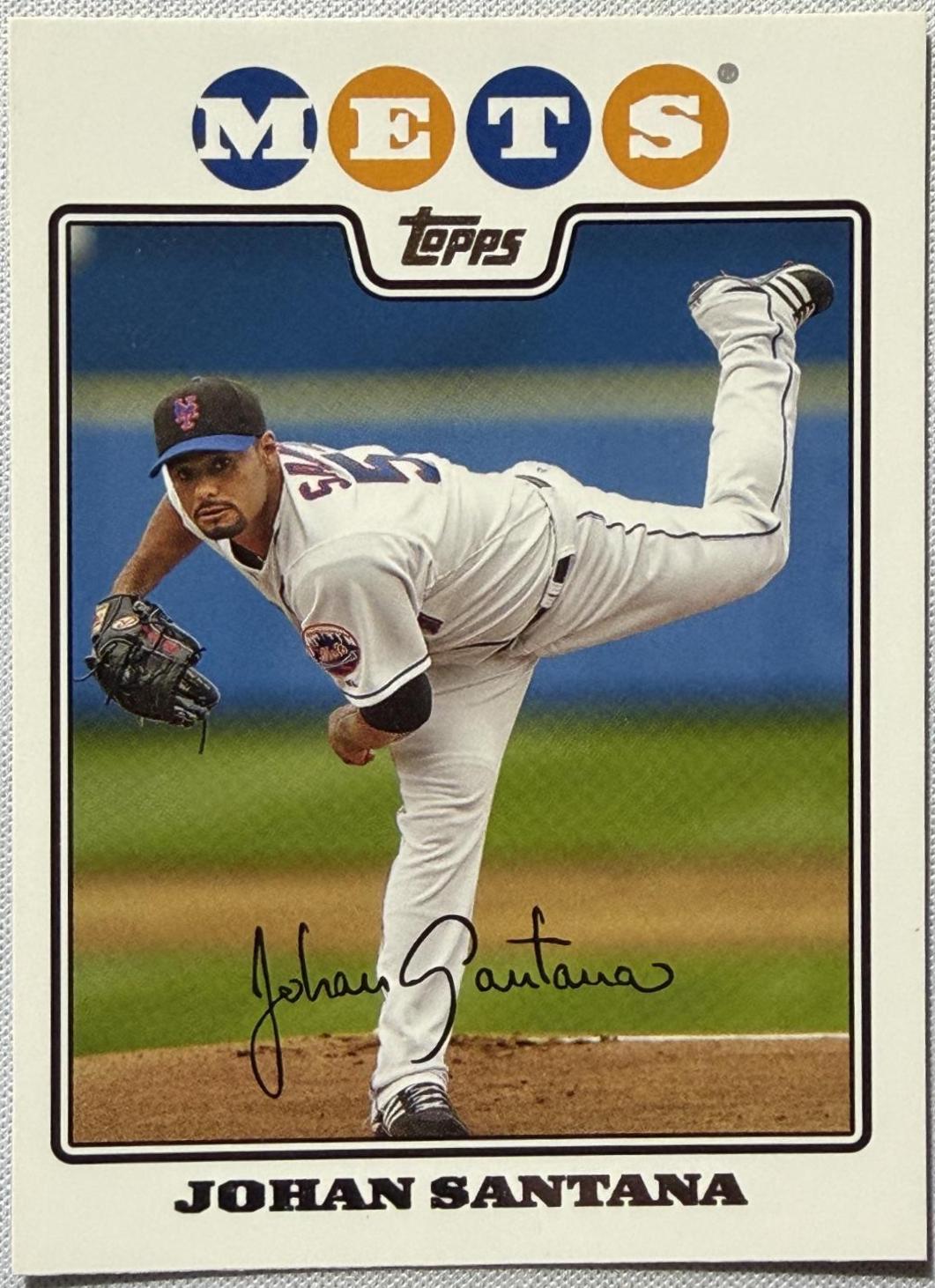 Johan Santana #UH330 2008 Topps Update & Highlights Baseball