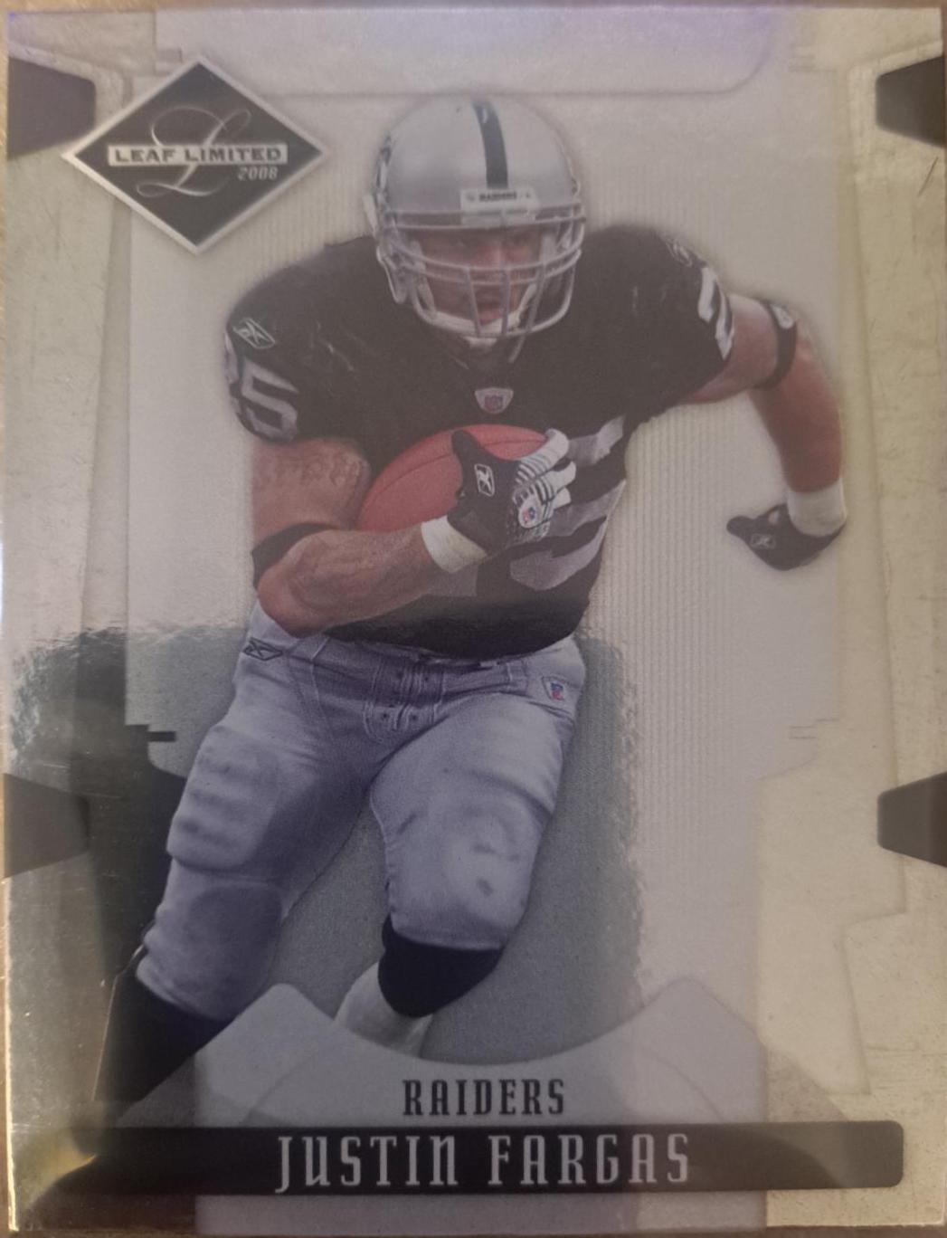Justin Fargas #72 Football Cards 2008 Leaf Limited