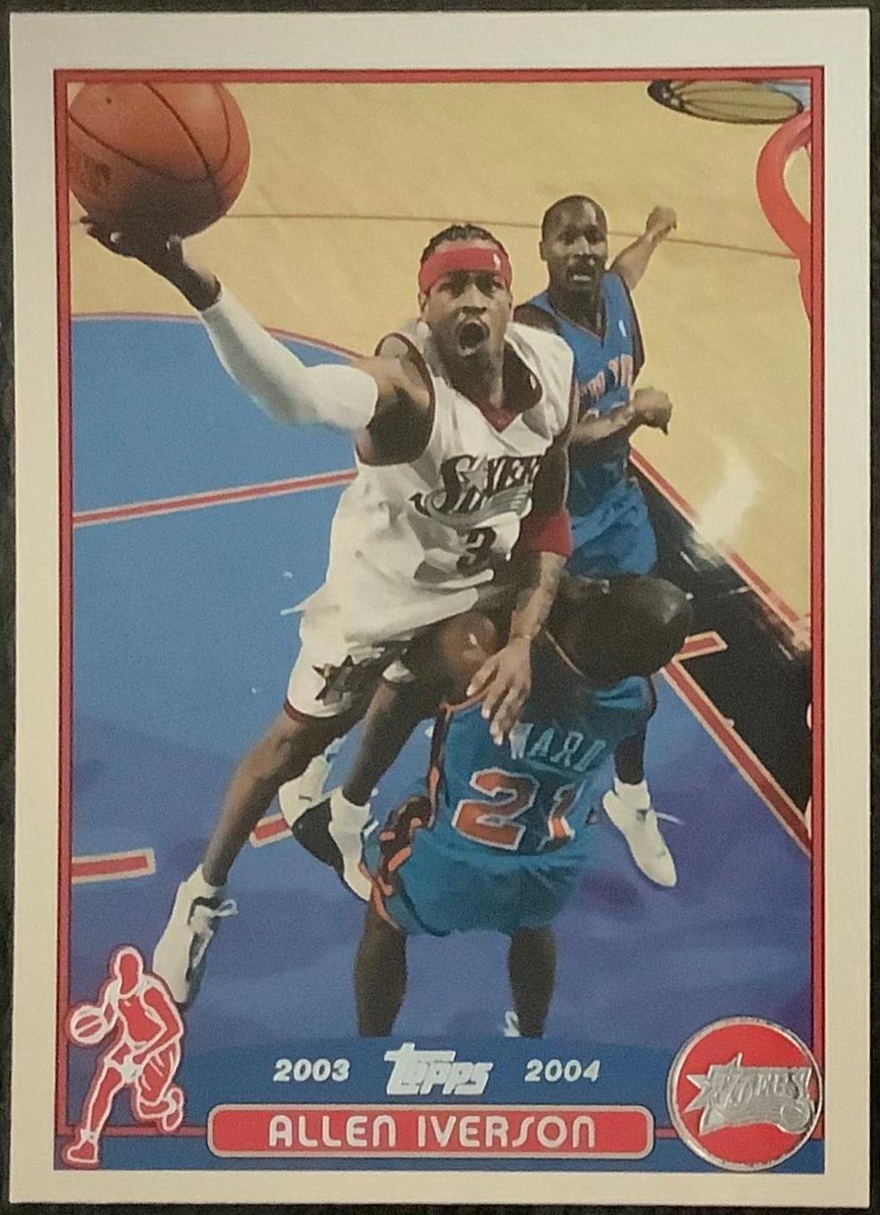 Allen Iverson #3 Basketball Cards 2003 Topps