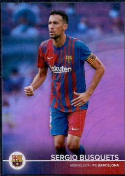 Sergio Busquets #10 Soccer Cards 2021 Topps FC Barcelona