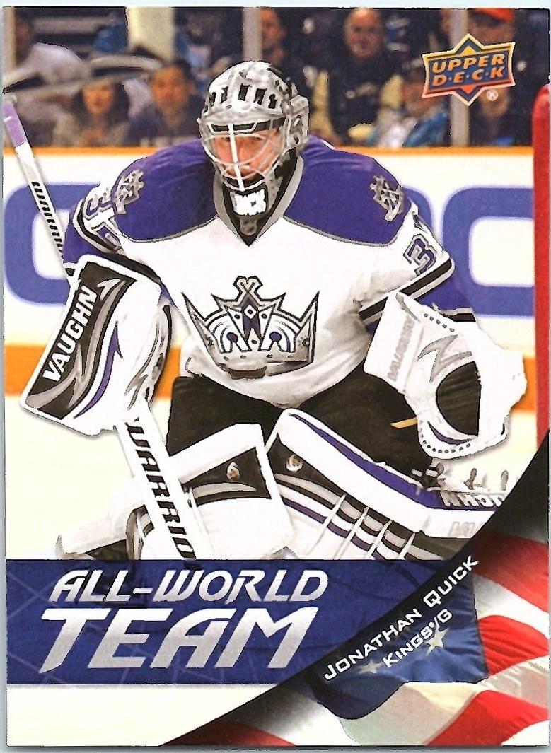 Jonathan Quick #AW16 Hockey Cards 2011 Upper Deck All World Team