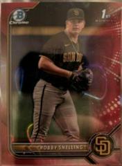 Robby Snelling [Red Lava Refractor] #BDC-82 Baseball Cards 2022 Bowman Draft Chrome Prices