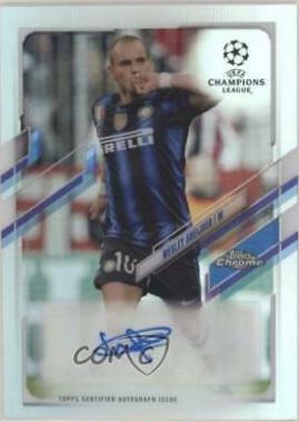 Wesley Sneijder #CA-WS 2020 Topps Chrome UEFA Champions League Autographs