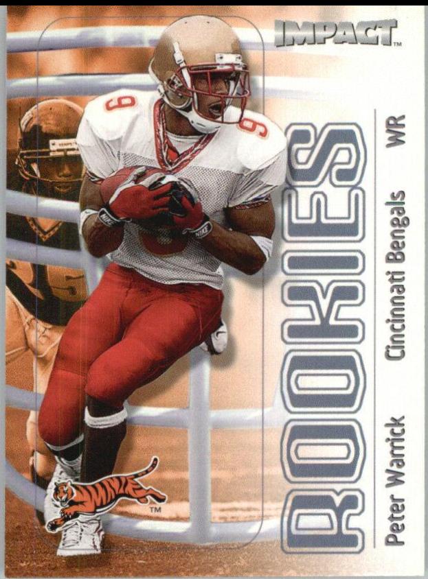 Peter Warrick #117 Football Cards 2000 Skybox Impact