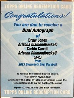Druw Jones, Corbin Carroll