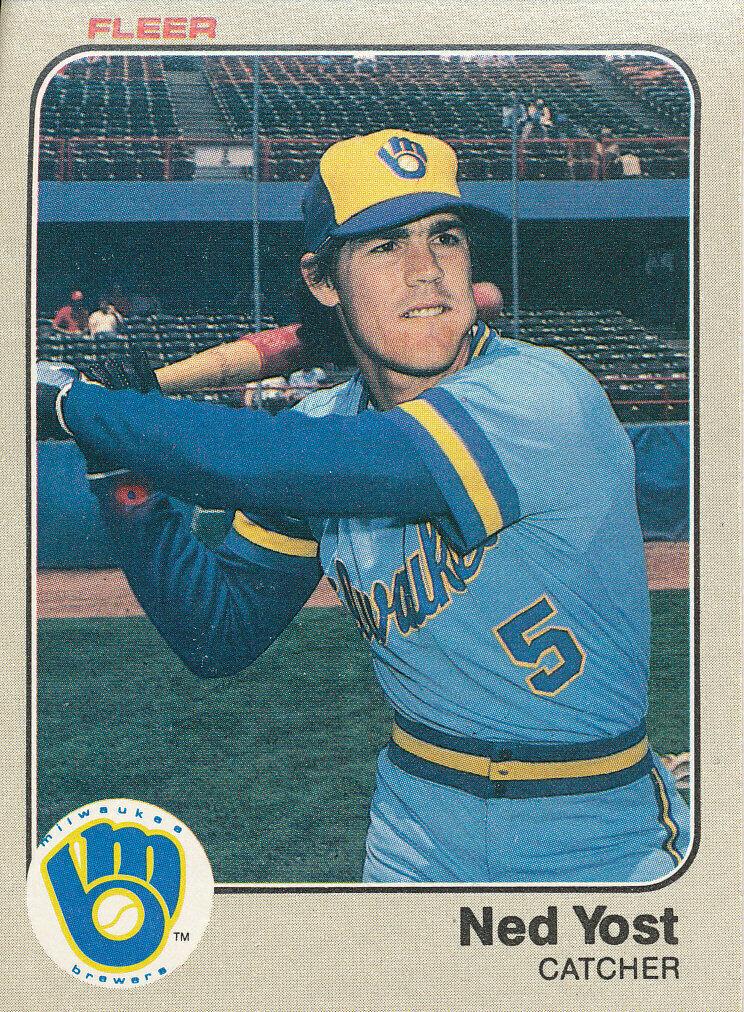 Ned Yost #50 Baseball Cards 1983 Fleer
