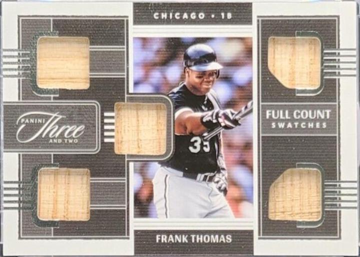 Frank Thomas #FCS-FT Baseball Cards 2022 Panini Three and Two Full Count Swatches
