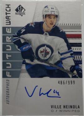 Ville Heinola #189 2019-20 SP Authentic Hockey