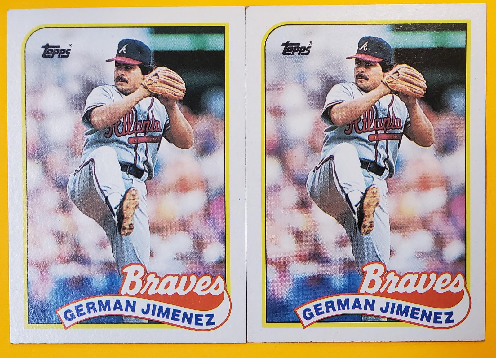 German Jimenez #569 Baseball Cards 1989 Topps Tiffany