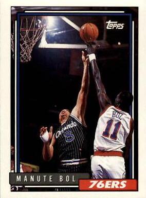 Manute Bol #175 Basketball Cards 1992 Topps