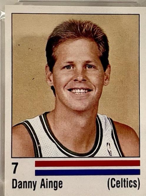 Danny Ainge #7 1988 Panini Spanish Sticker Basketball