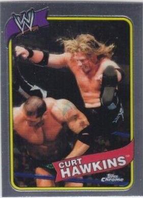 Curt Hawkins #45 Wrestling Cards 2008 Topps Heritage III Chrome WWE