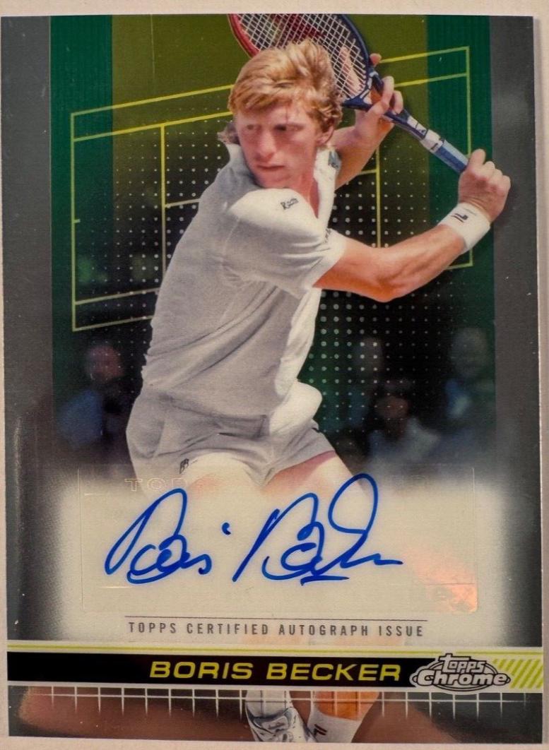 Boris Becker #TCA-BBR Tennis Cards 2024 Topps Chrome Autographs II