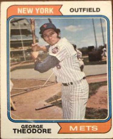 George Theodore #8 Baseball Cards 1974 Topps