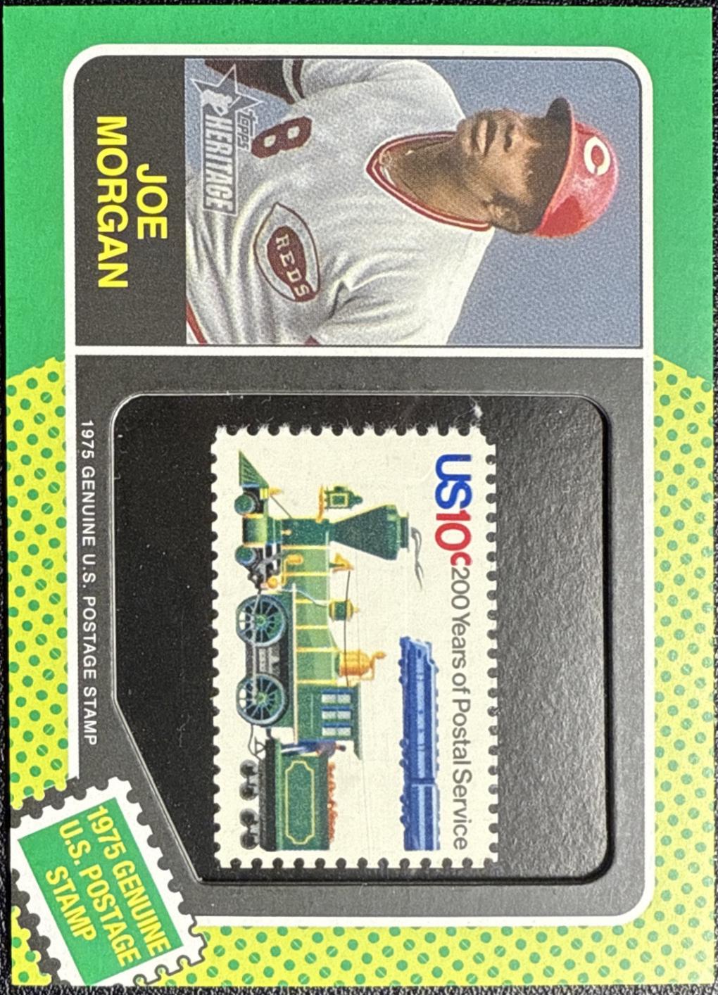 Joe Morgan #75US-JM Baseball Cards 2024 Topps Heritage U.S. Postal Stamp Relic