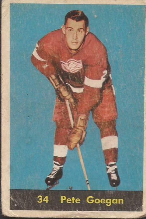 Pete Goegan #34 Hockey Cards 1960 Parkhurst