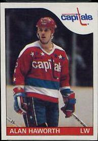 Alan Haworth #117 Hockey Cards 1985 Topps