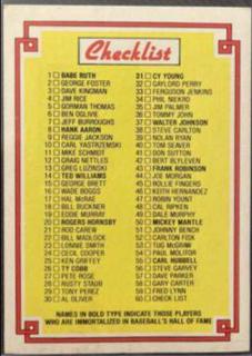 Checklist